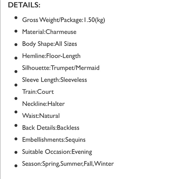 Mermaid halter backless evening dress - Picture 4 of 8